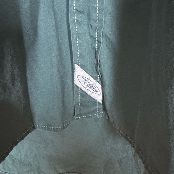 Vintage Levi’s white tab green long sleeve shirt Size XL 100% cotton - Picture 7 of 15